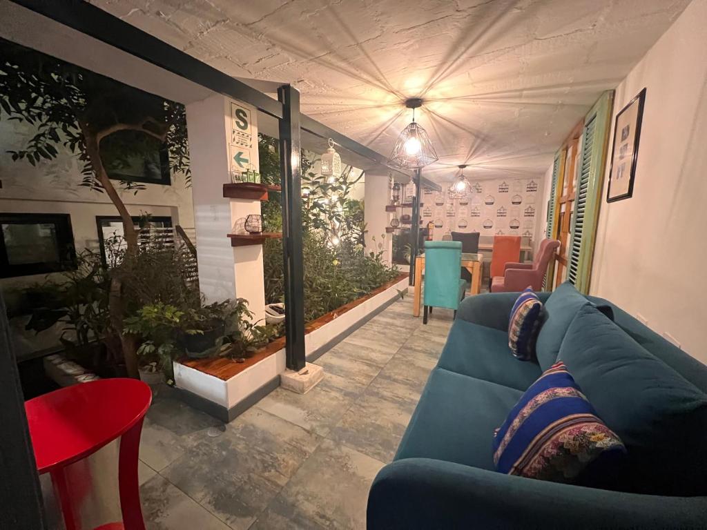 Posezení v ubytování La Casa del Viajero