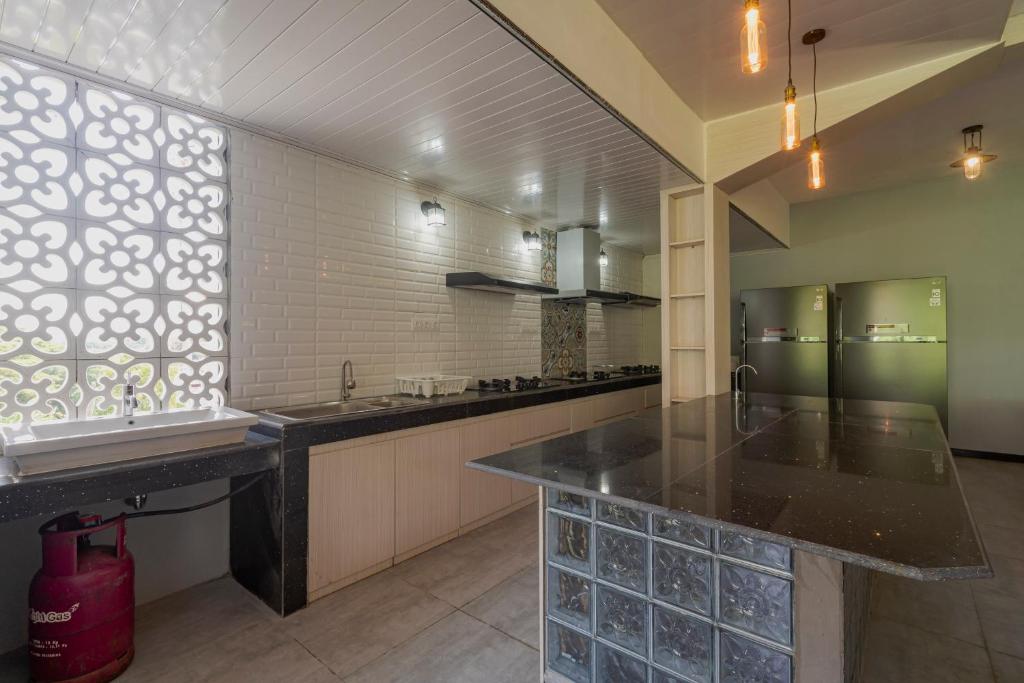 Kuchyň nebo kuchyňský kout v ubytování Stay.vie Hotel