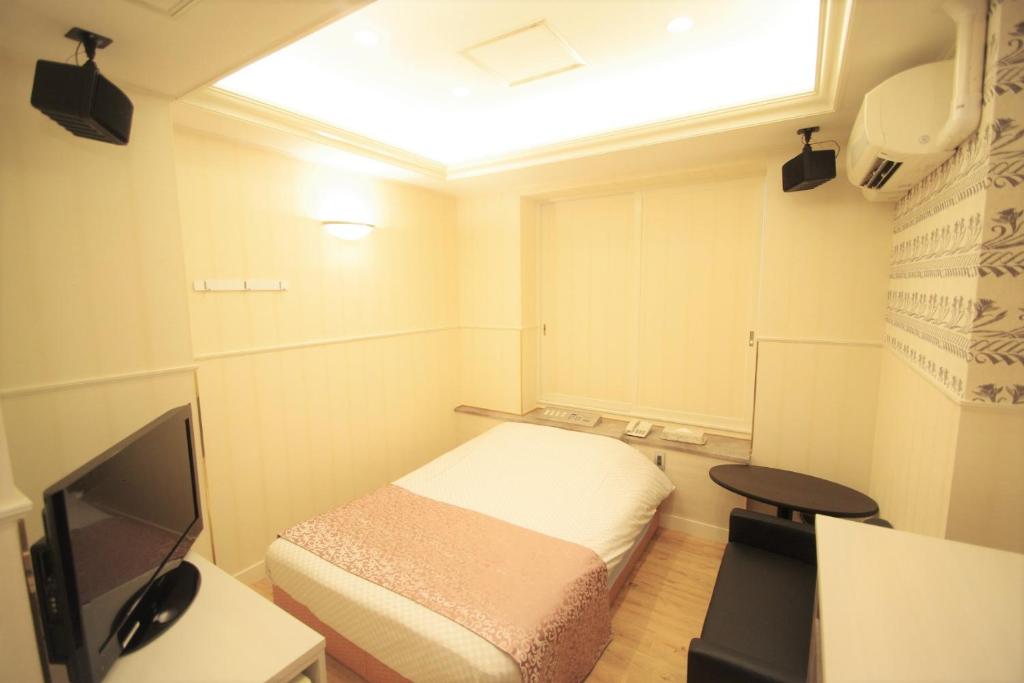 TV a/nebo společenská místnost v ubytování Hotel Crystal -adult only-