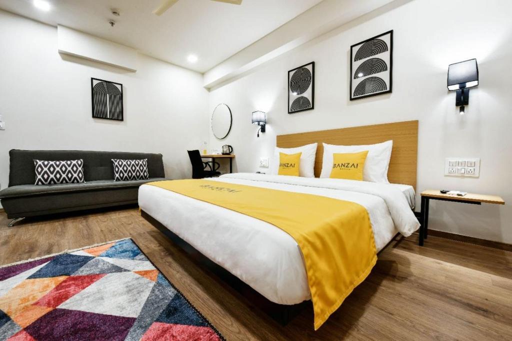 Postel nebo postele na pokoji v ubytování BANZAI ROOMS