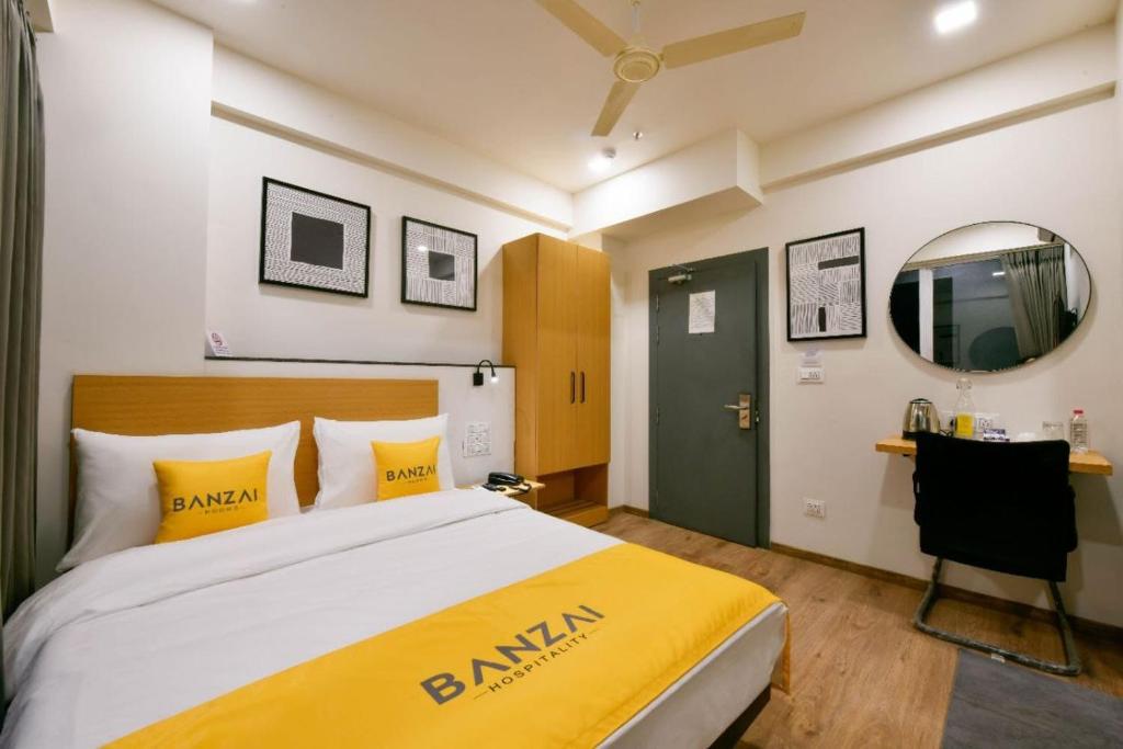 Postel nebo postele na pokoji v ubytování BANZAI ROOMS