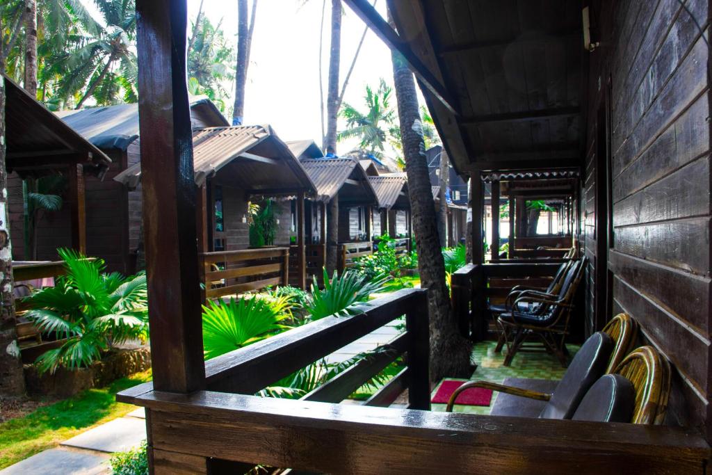Un jardín fuera de O3 Beach Resort