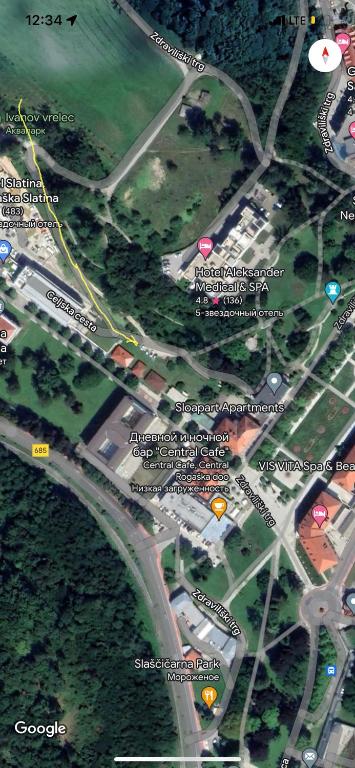 Letecký snímek ubytování Apartment Juliana