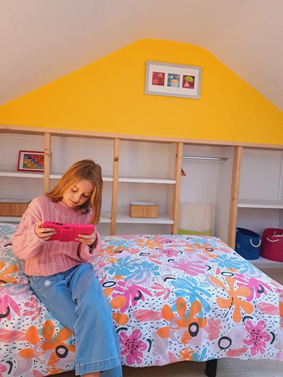 Postel nebo postele na pokoji v ubytování D'un coin à l'autre
