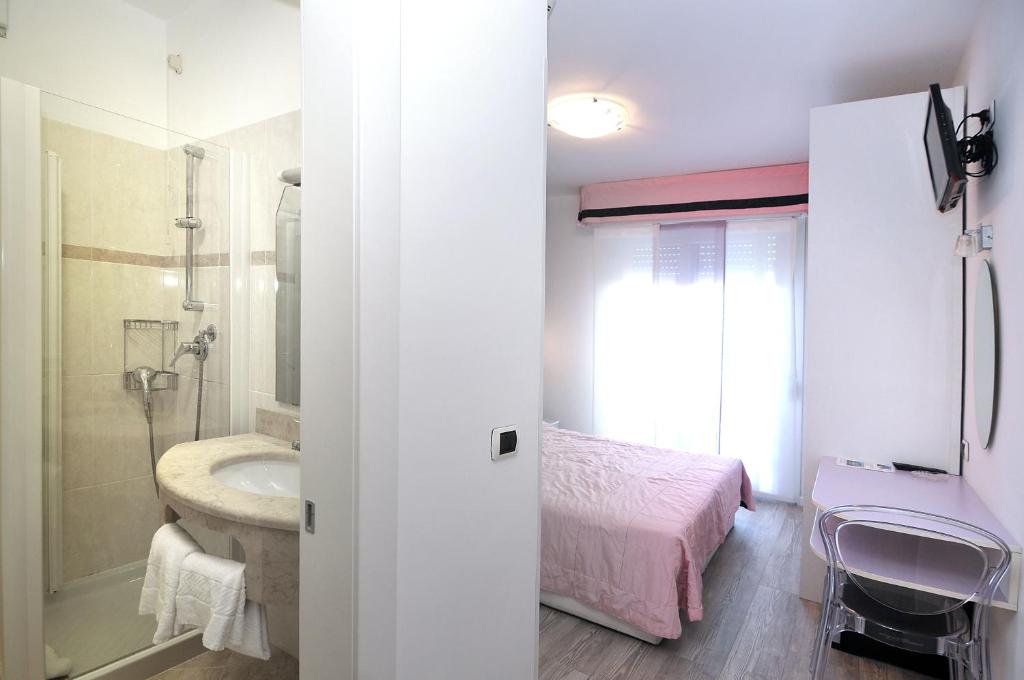 Koupelna v ubytování Hotel Oliver