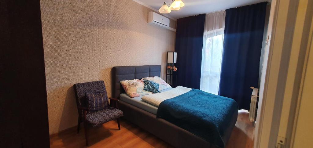 Posteľ alebo postele v izbe v ubytovaní Apartament z Tarasem