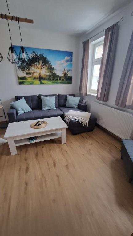 Posezení v ubytování Gemütliche Ferienwohnung in Elbingerode/Harz