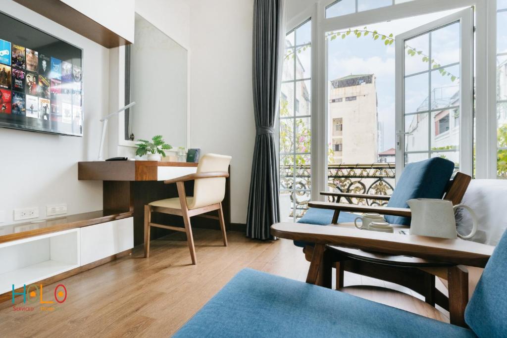 Posezení v ubytování HoLo Central Hanoi - Serviced HomeStay