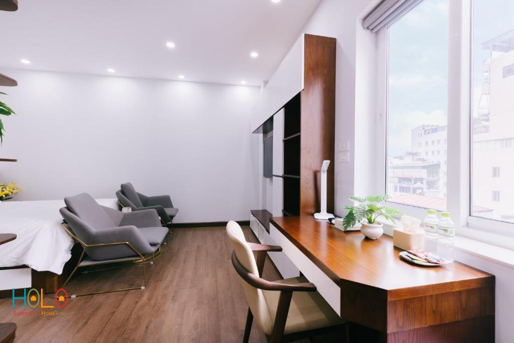 Posezení v ubytování HoLo Central Hanoi - Serviced HomeStay