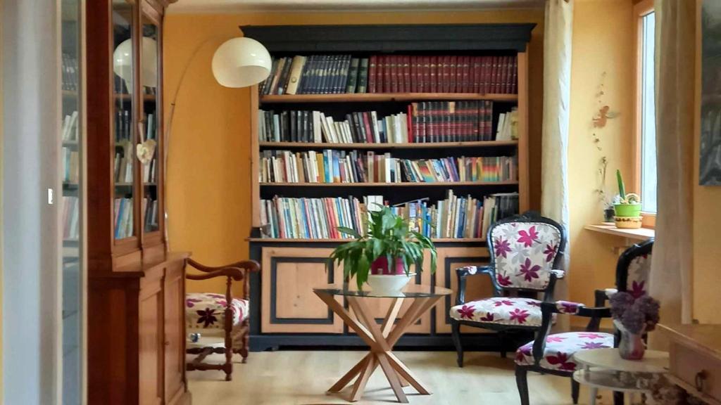 Knihovna v bed and breakfast