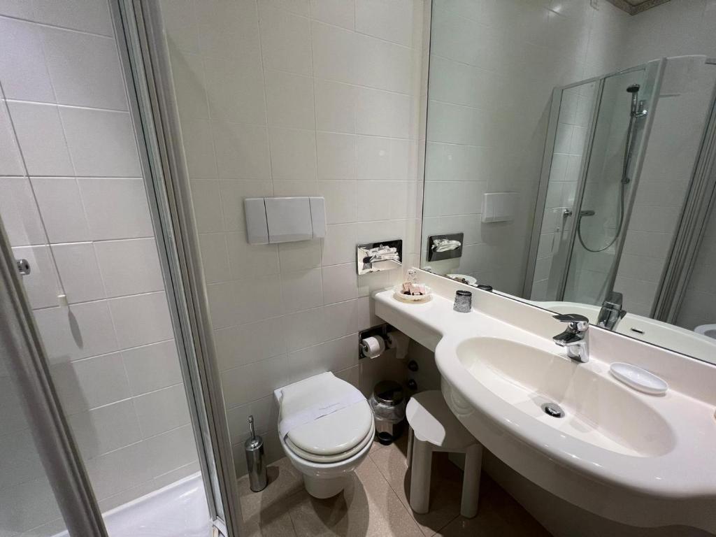 Koupelna v ubytování Hotel Clelia
