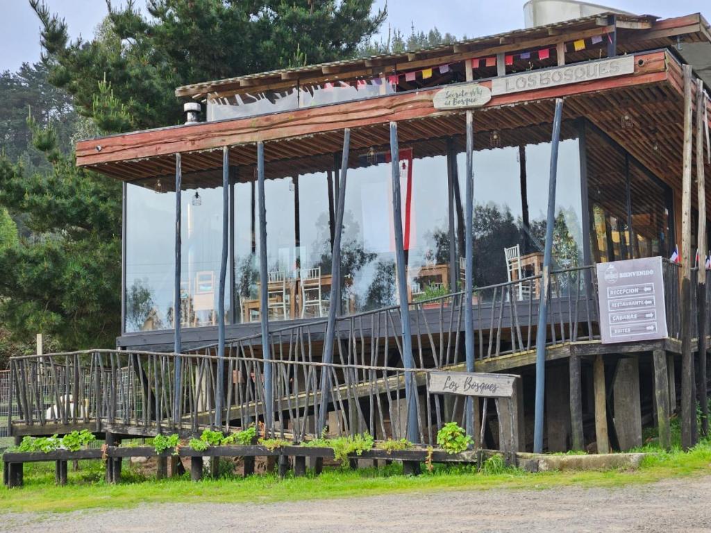 Κήπος έξω από το Lodge Los Bosques