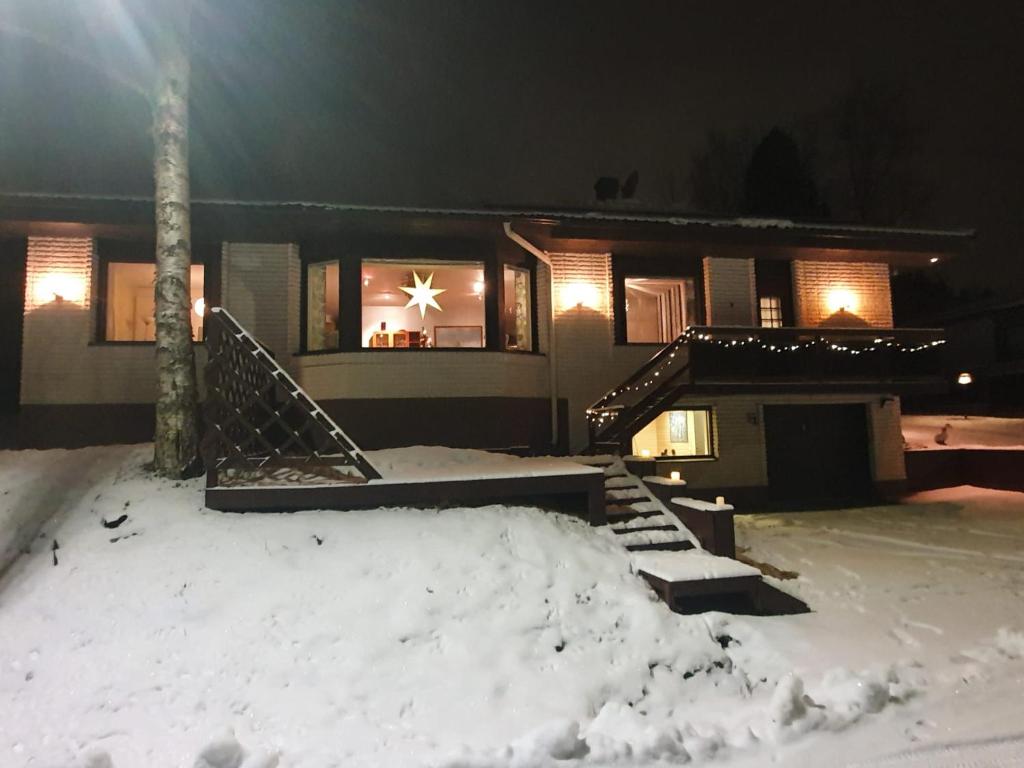 Villa Rinne v zimě