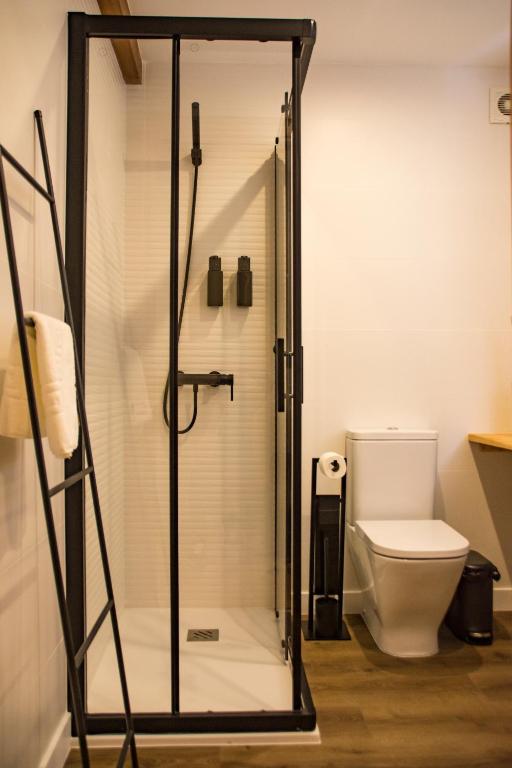 Koupelna v ubytování hostal Nomade Santiago