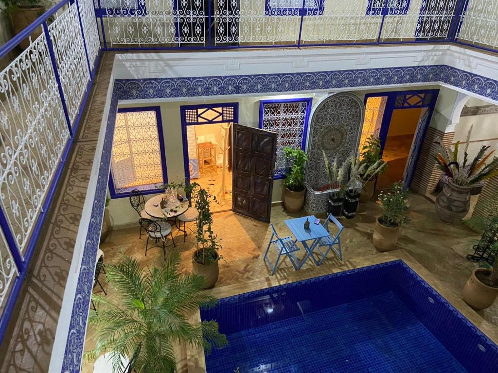 Bazén v ubytování Le riad de Salima, Noor Es Saadi design nebo v jeho okolí