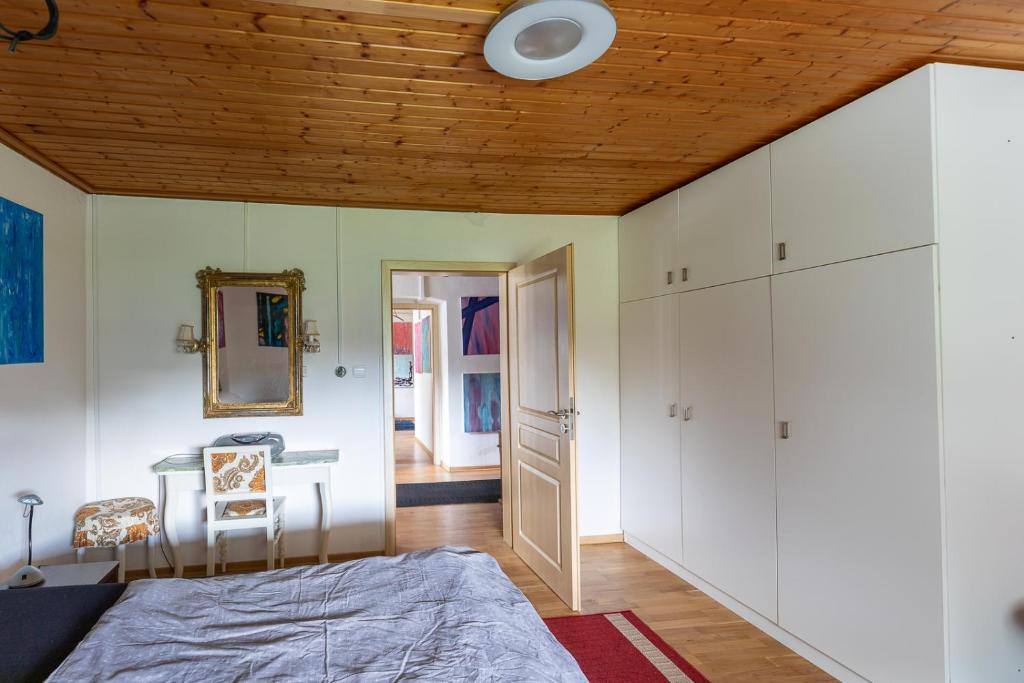 Postel nebo postele na pokoji v ubytování Art in Waldfrieden