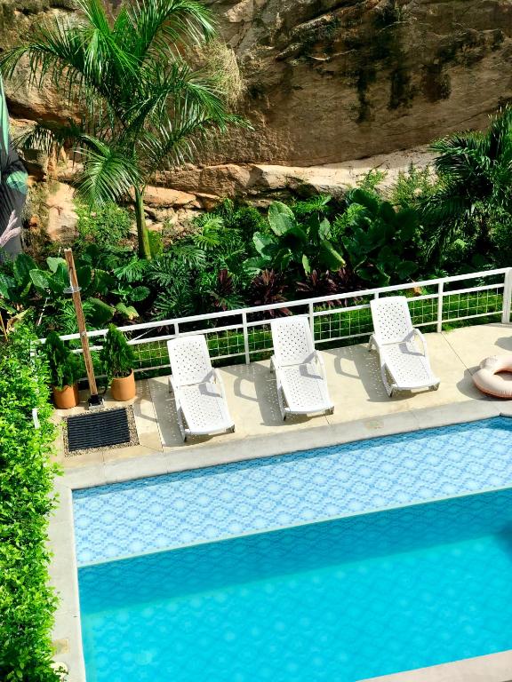 Bazén v ubytování Hotel Macaw Cúcuta nebo v jeho okolí