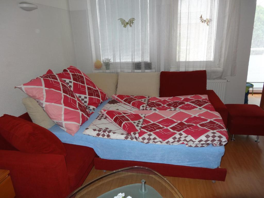Postel nebo postele na pokoji v ubytování Chata Triomint