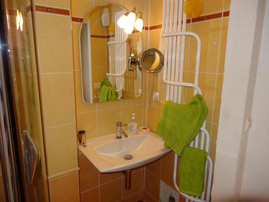 Koupelna v ubytování Chata Triomint