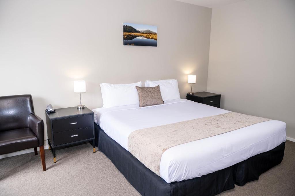 Postel nebo postele na pokoji v ubytování 58 On Cron Motel