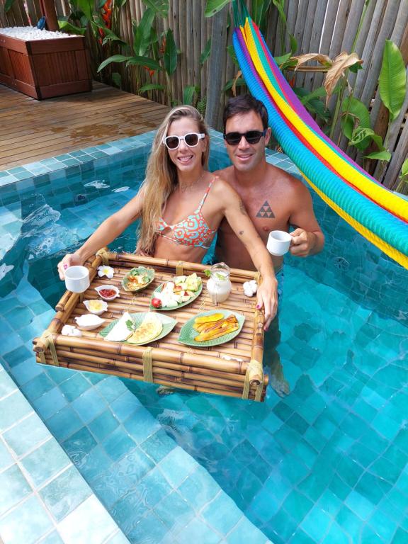 Hosté ubytování LAUS Bangalôs Experience - Piscina Privativa - Praia de Algodões - Península de Maraú - Bahia