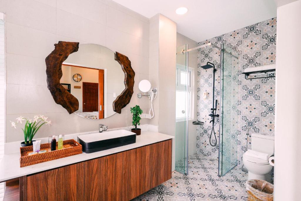 Koupelna v ubytování Hotel Kimberly Tagaytay