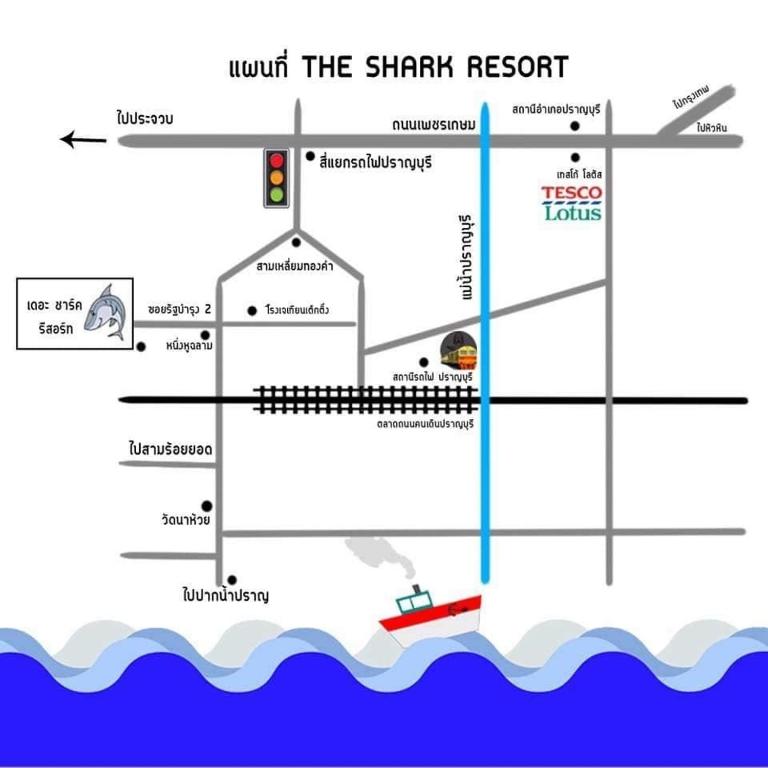 Půdorys ubytování The shark resort ปราณบุรี