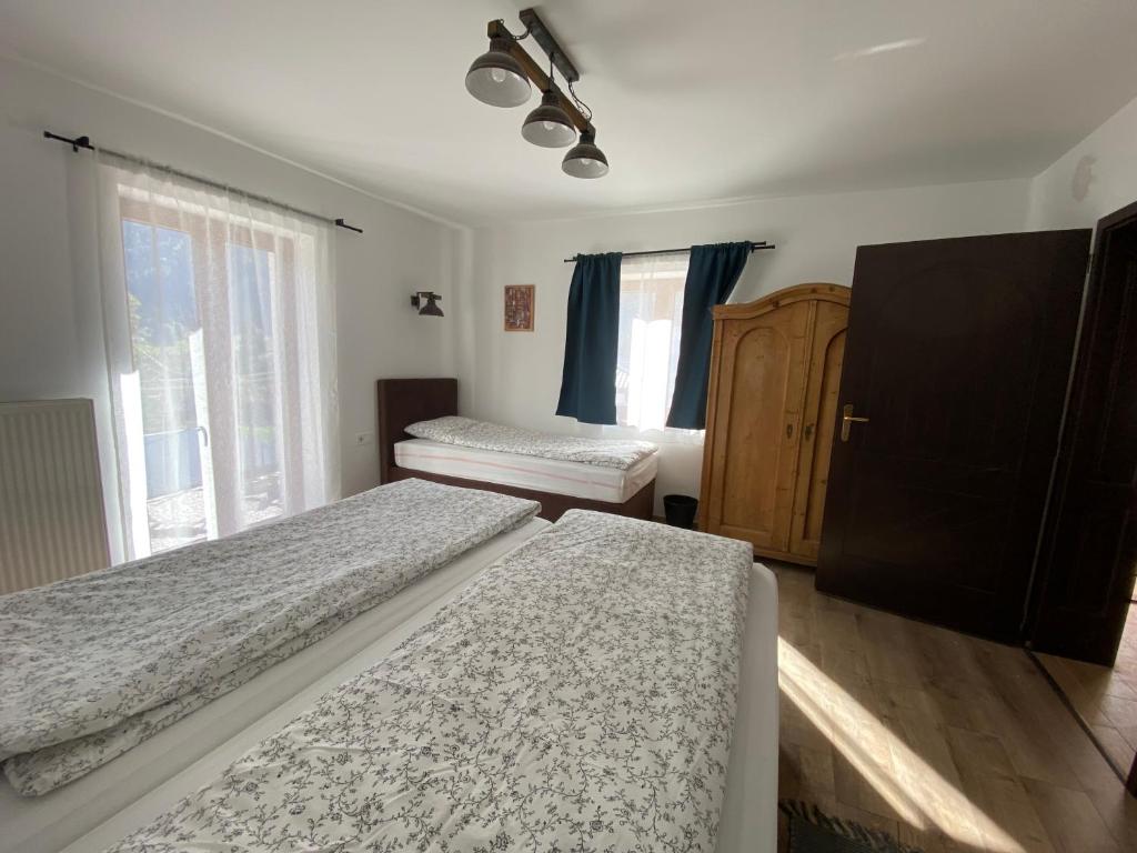 Postel nebo postele na pokoji v ubytování Haus Alpenblick Mölltal