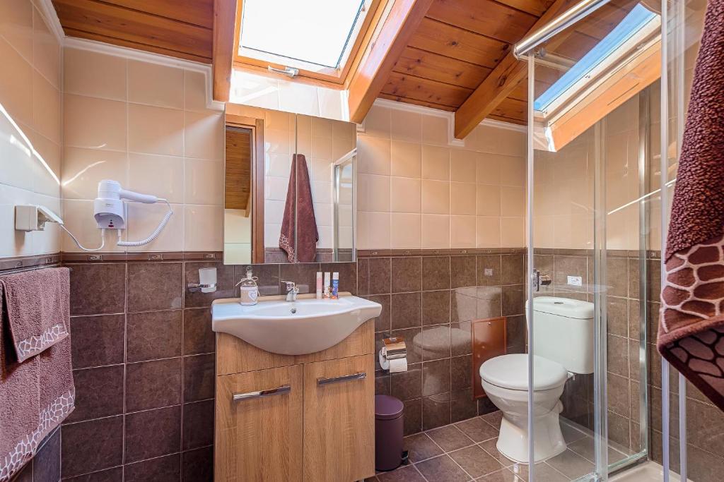 Koupelna v ubytování Villa Fay