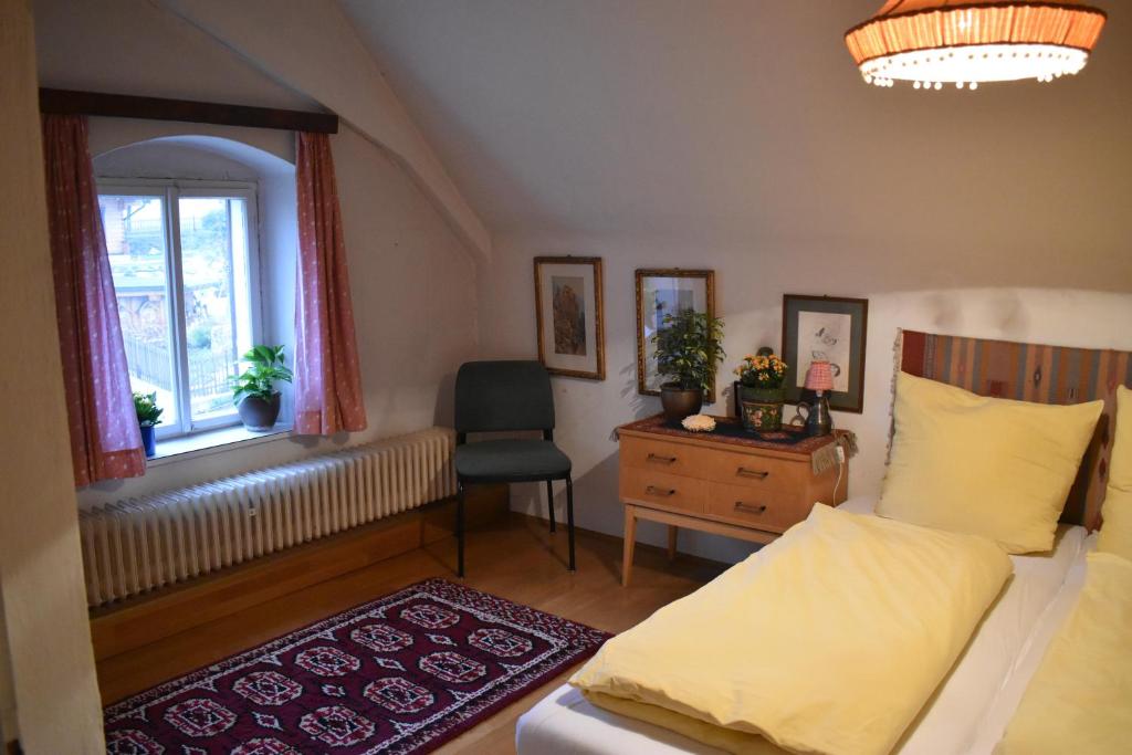 Postel nebo postele na pokoji v ubytování Plaunerhaus 47