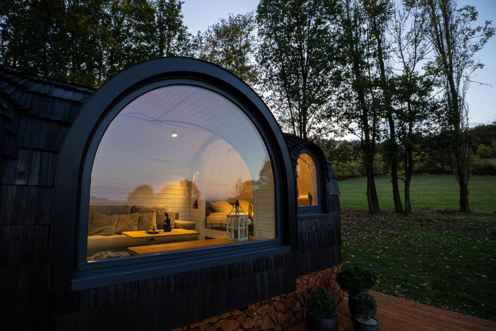 Zahrada ubytování Glamping Skrytín