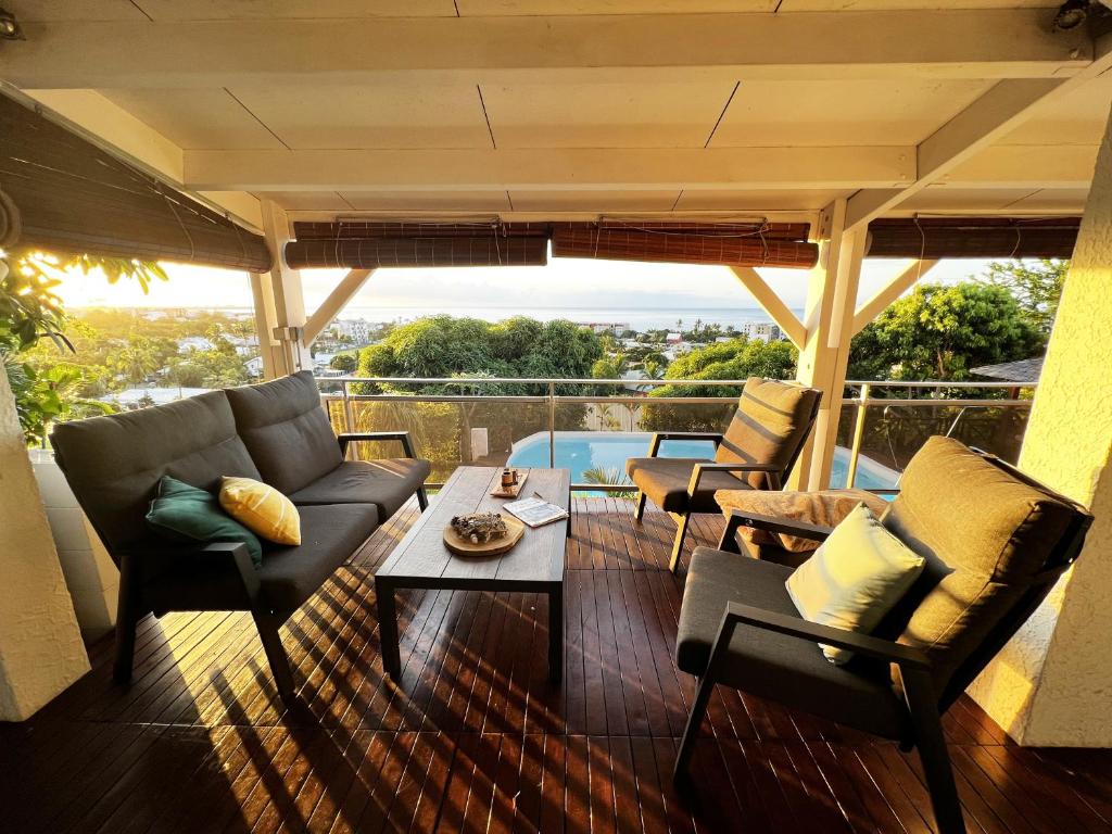 Posezení v ubytování Villa Oasis
