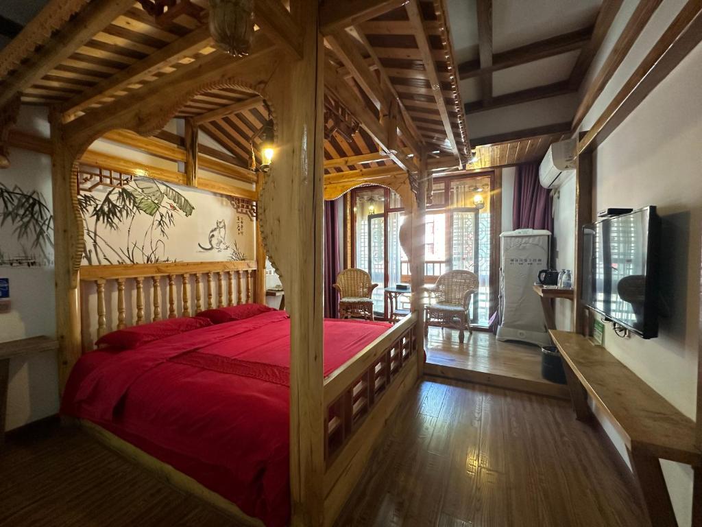Postel nebo postele na pokoji v ubytování Mountain View Guesthouse