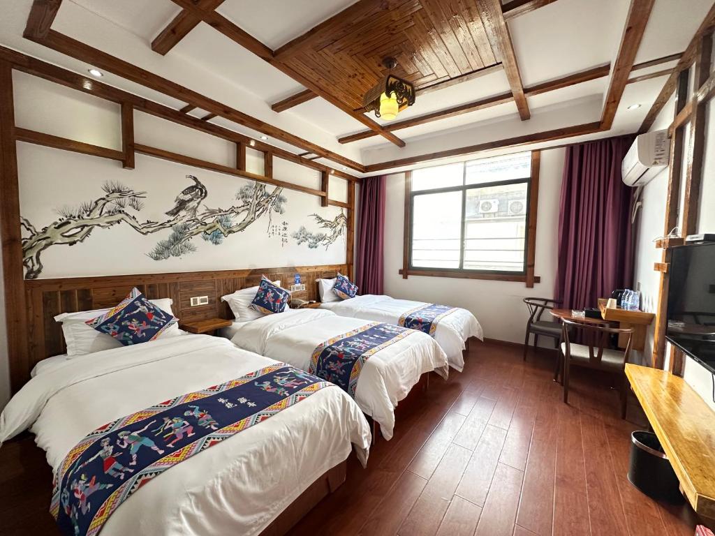 Postel nebo postele na pokoji v ubytování Mountain View Guesthouse
