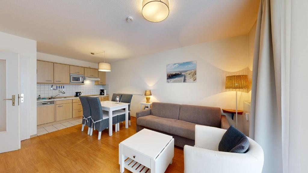 Kuchyň nebo kuchyňský kout v ubytování Apartmenthaus Binzer Sterne Haus 1