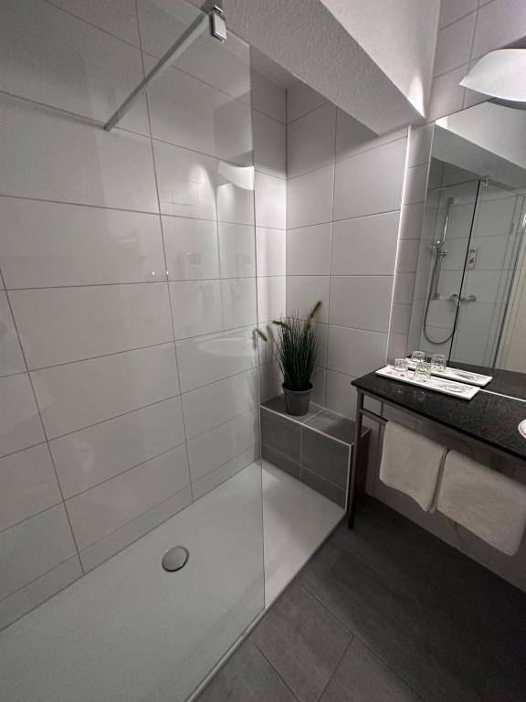 Koupelna v ubytování hogh Hotel Heilbronn