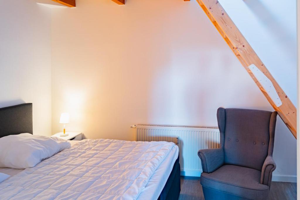 Postel nebo postele na pokoji v ubytování Morgenrot