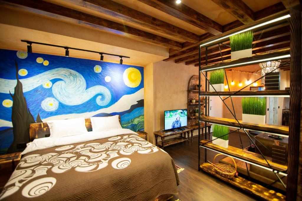 Postel nebo postele na pokoji v ubytování Aloha BnB