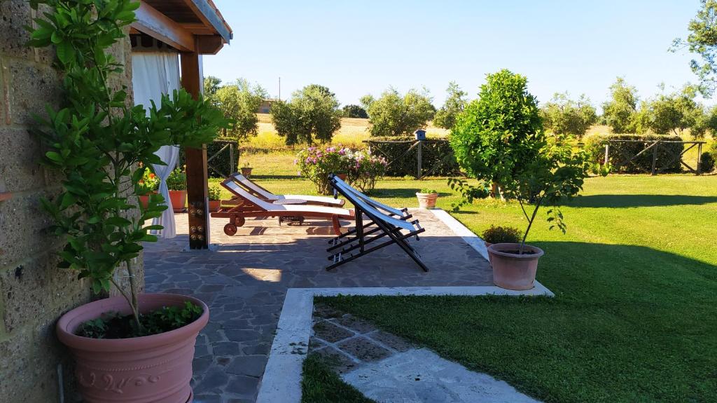 Zahrada ubytování Agriturismo La Dependance
