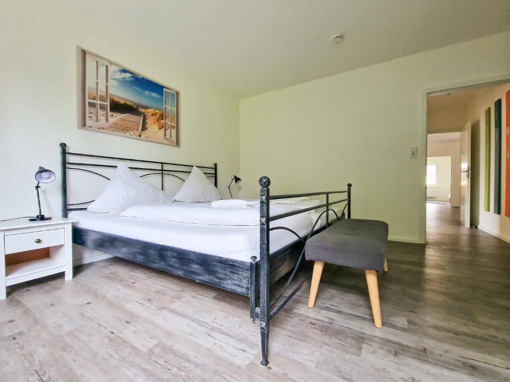Postel nebo postele na pokoji v ubytování Knutt 1