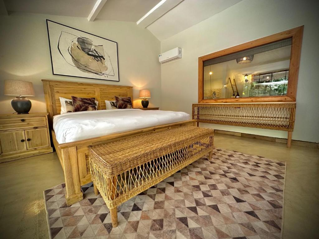 Katil atau katil-katil dalam bilik di Sakae Paradise Resort