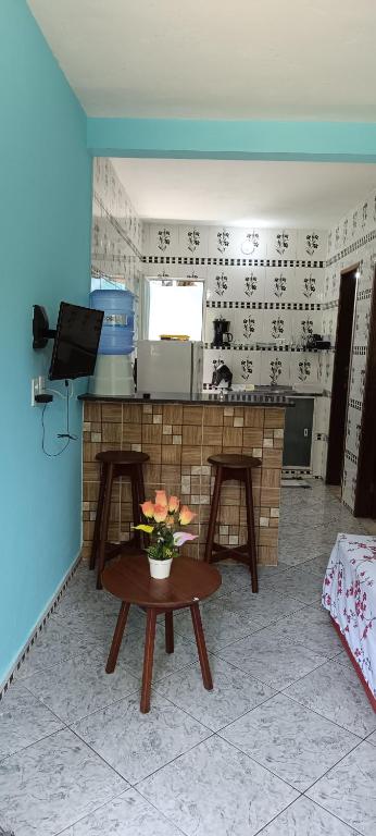 TV a/nebo společenská místnost v ubytování Casa Goio Morro de São Paulo