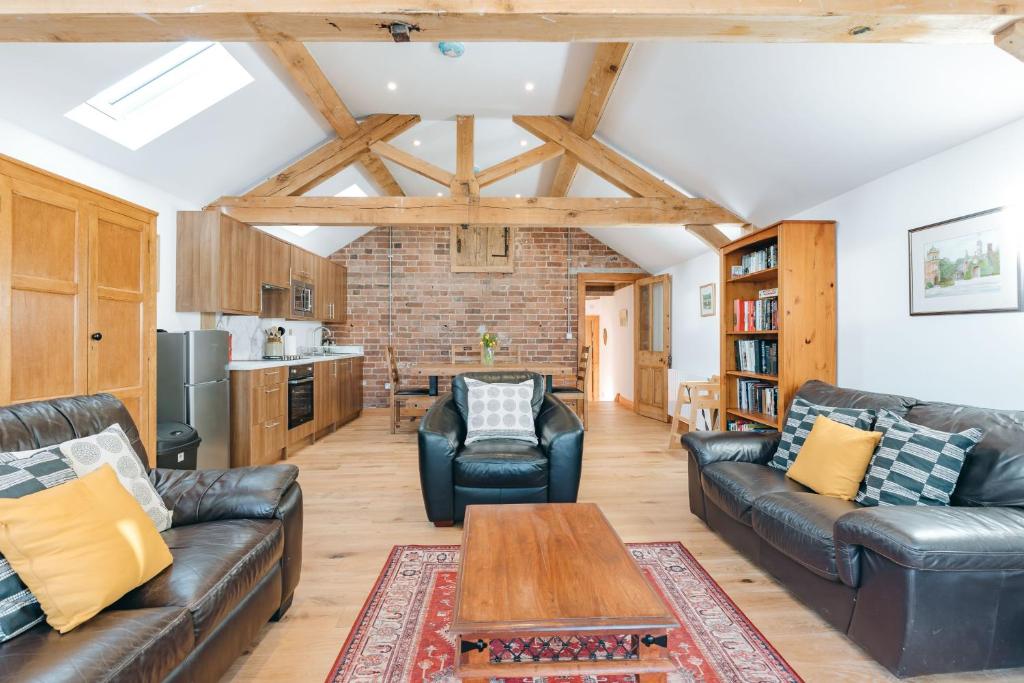 Køkken eller tekøkken på ryton grange church barn sleeps 5