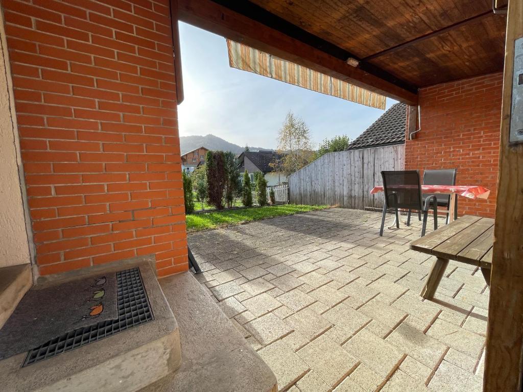 Patio nebo venkovní prostory v ubytování Stockberghüsli