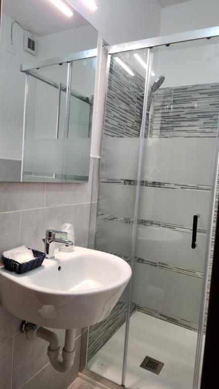 Koupelna v ubytování Hotel Persico