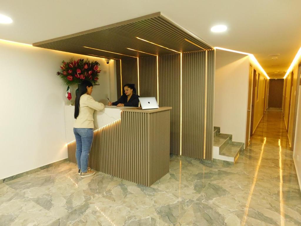 Vstupní hala nebo recepce v ubytování HOTEL MX BOGOTA