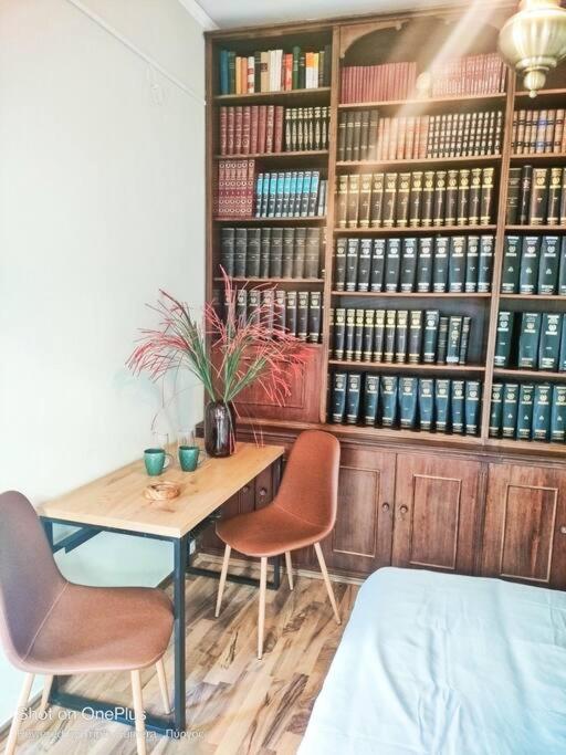 Knihovna v apartmánu