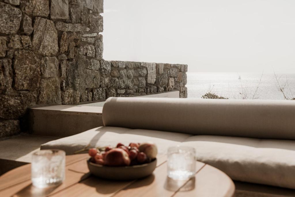 Posezení v ubytování Enigma Mykonos Hideaway Suites