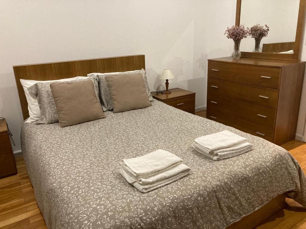 En eller flere senge i et værelse på Casa de Casarelhos - Casa de férias - Gerês