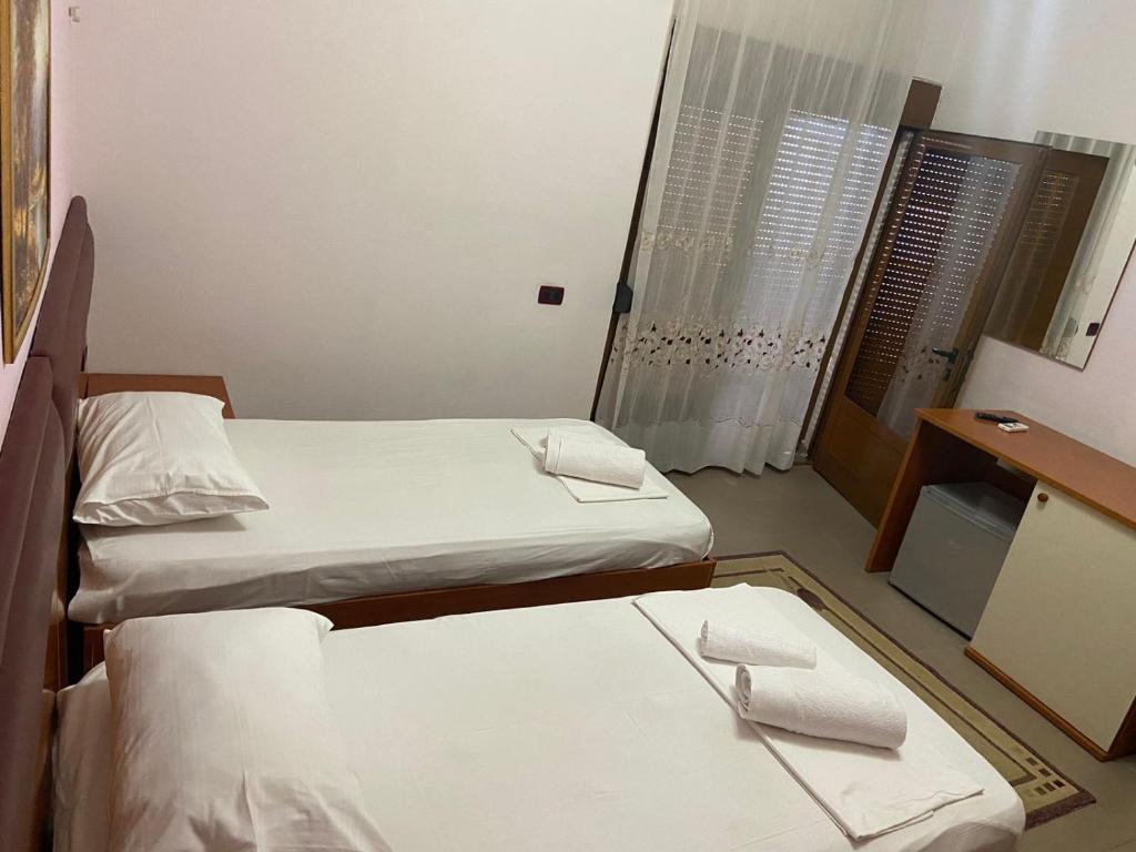 Postel nebo postele na pokoji v ubytování Hotel Edland